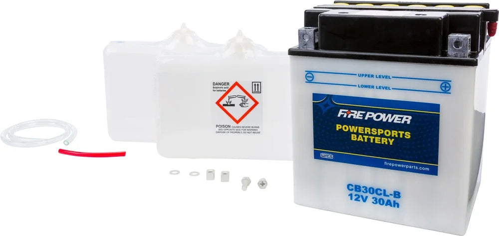 Fire Power Battery W/ACID CB30CL-B suitable With Sea-Doo Wake Pro 215 2009-2015