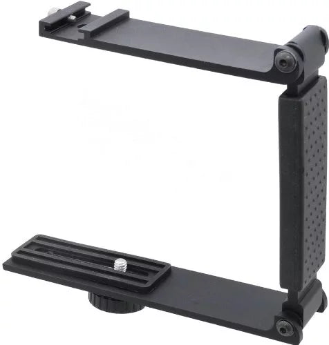High premium Aluminum Mini Folding Bracket For  Alpha A6500 (Accommodates Flashes, Lights Or Microphones)