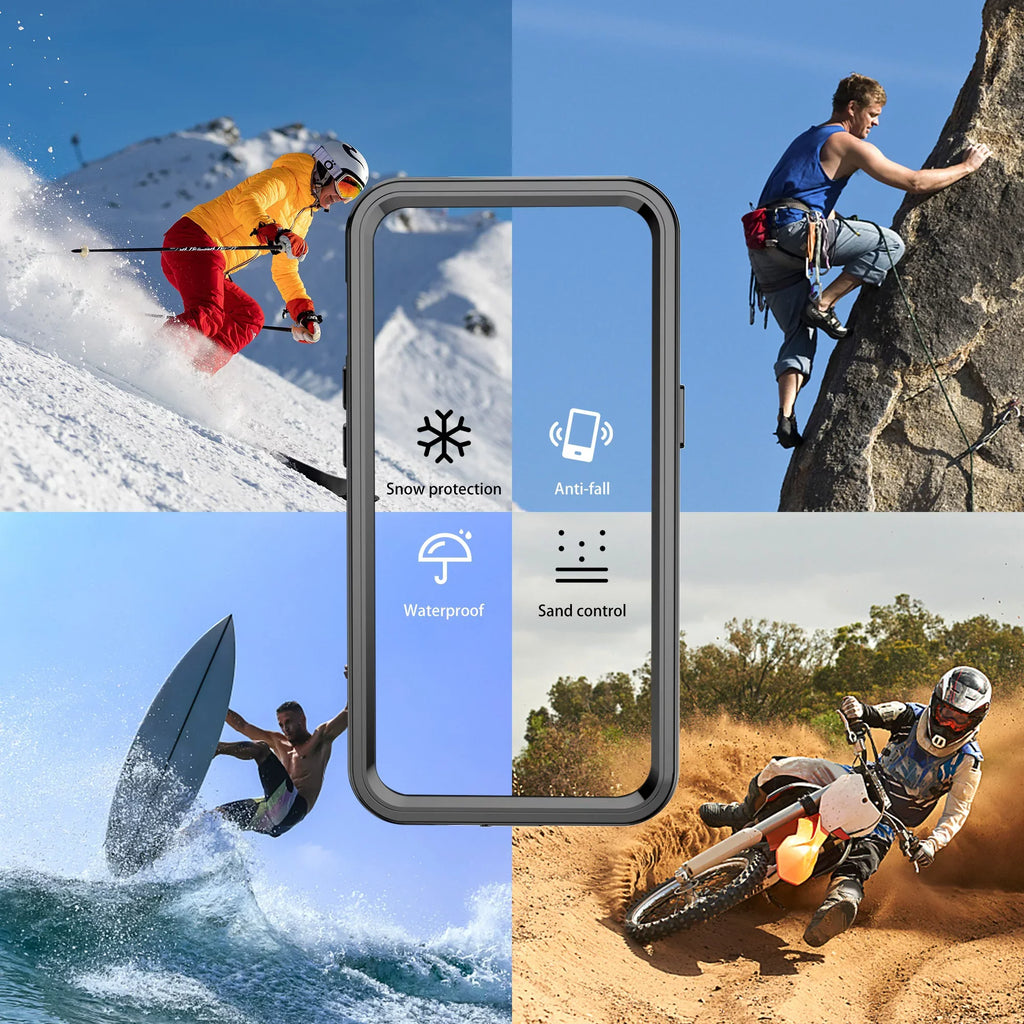 SaniMore for iPhone 14 Pro Max 6.7" 2022 Case with Built-in Screen Protector Dustproof Strong Drop protected Full Body Protective Waterproof wrap for iPhone 14 Por Max 6.7 2022, Clear