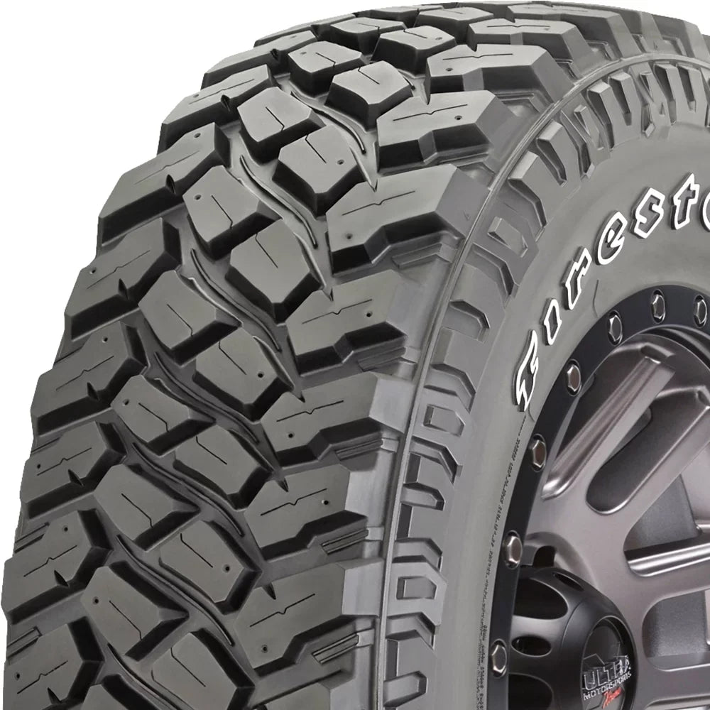 Set of 4 (FOUR) Firestone Destination M/T2 LT 255/75R17 Load C 6 Ply MT Mud Tires Fits: 2021-22 Jeep Wrangler Willys Sport, 2013 Jeep Wrangler Unlimited Rubicon
