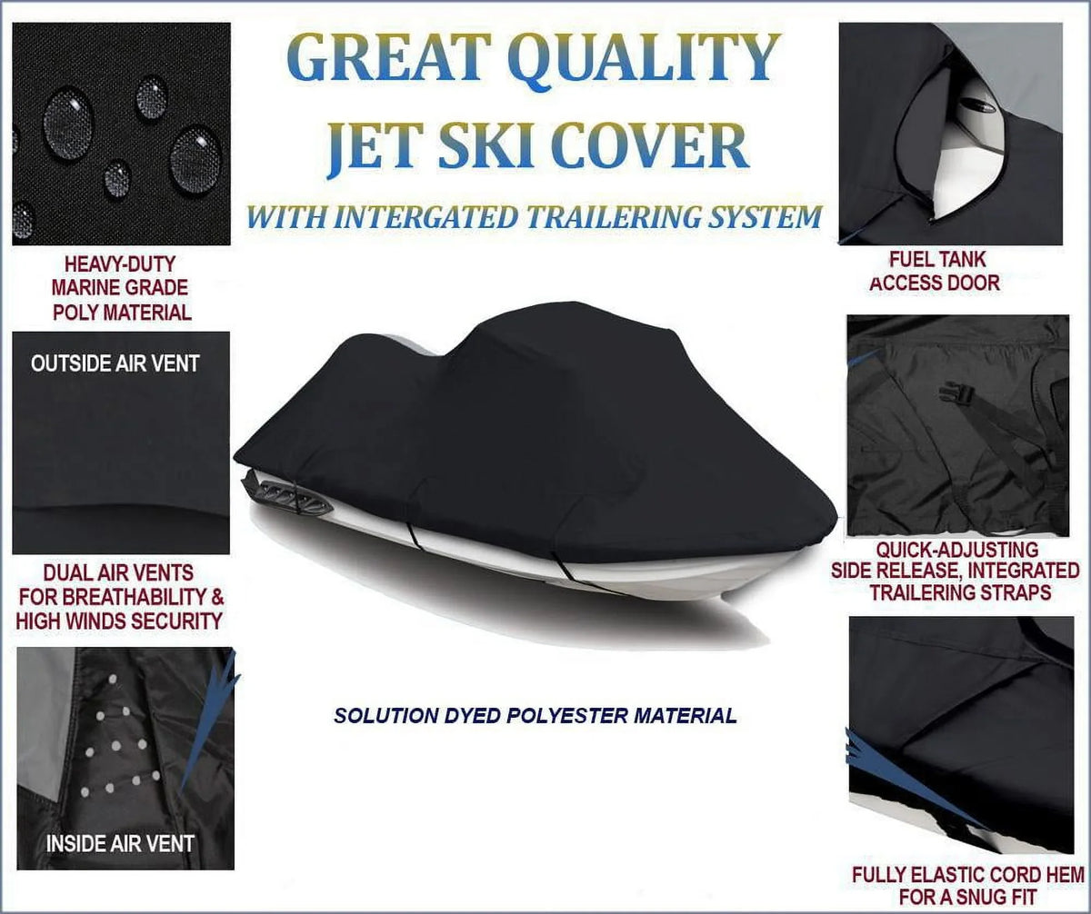 BLACK PWC 600D JET SKI shield matching for Polaris Virage TXi 2001 2002