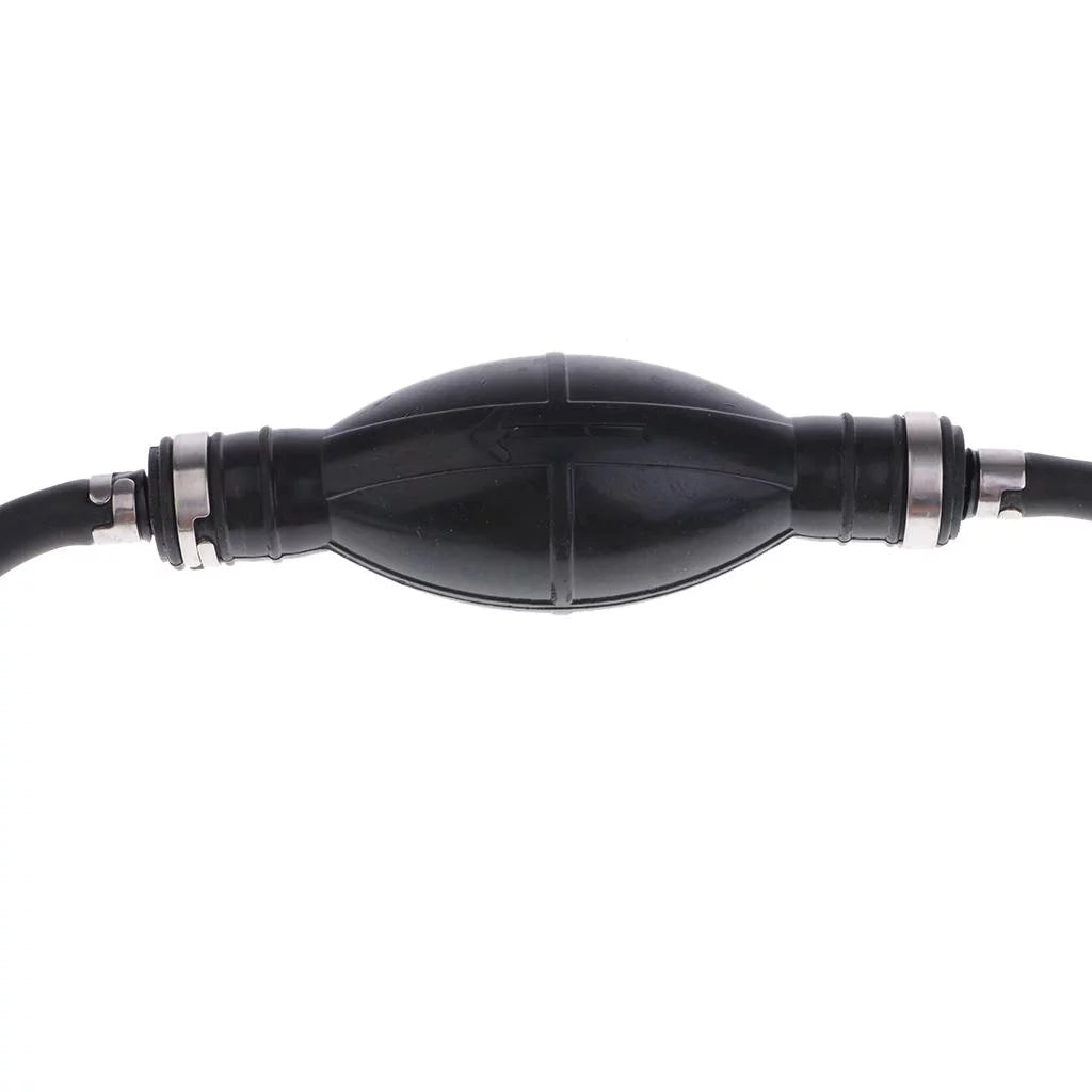 craft Motor Fuel Line Hose with Connector And Primer Bulb Outboard Motors - Black, 6.5x11mm