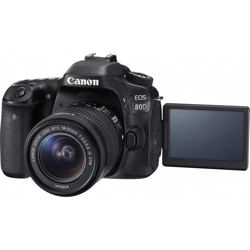 EOS 80D DSLR Camera with 18-55mm Lens + 16GB Expo Essentials Kit
