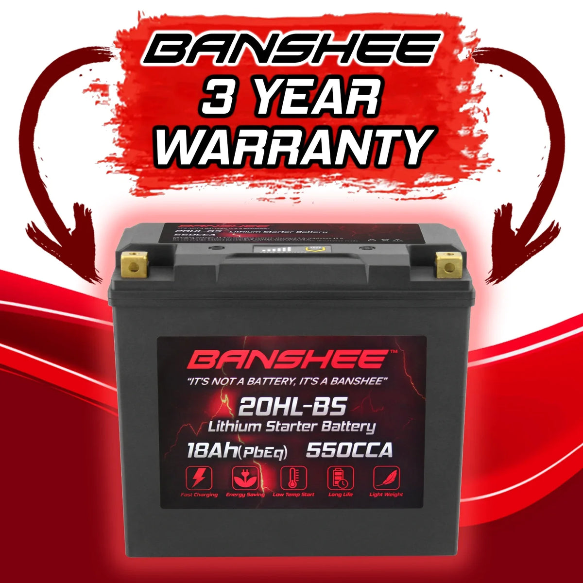 Banshee YTX20L-BS LiFePO4 Motorsports Battery matching with CAN-AM Renegade 800R 2013 to 2015