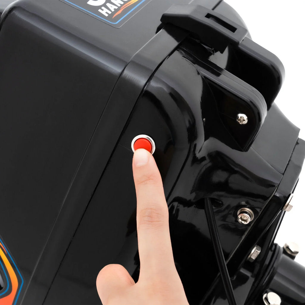 HANGKAI 2 Stroke 3.6  Outboard Motor Fishing vessel Engine aqua Cooling CDI Outboard vessel Motor 90cm/35.4in