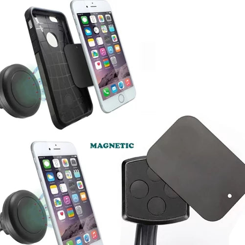 Air Vent Magnetic Car Mount w 4.8Amp Retractable Charger for  K8+ (2018) - Motorola Moto G5 PLUS (XT1687) E5 Plus E4 PLUS G6 Play, Droid Turbo 2 -  Galaxy Sky, S7 S6 S5, On5