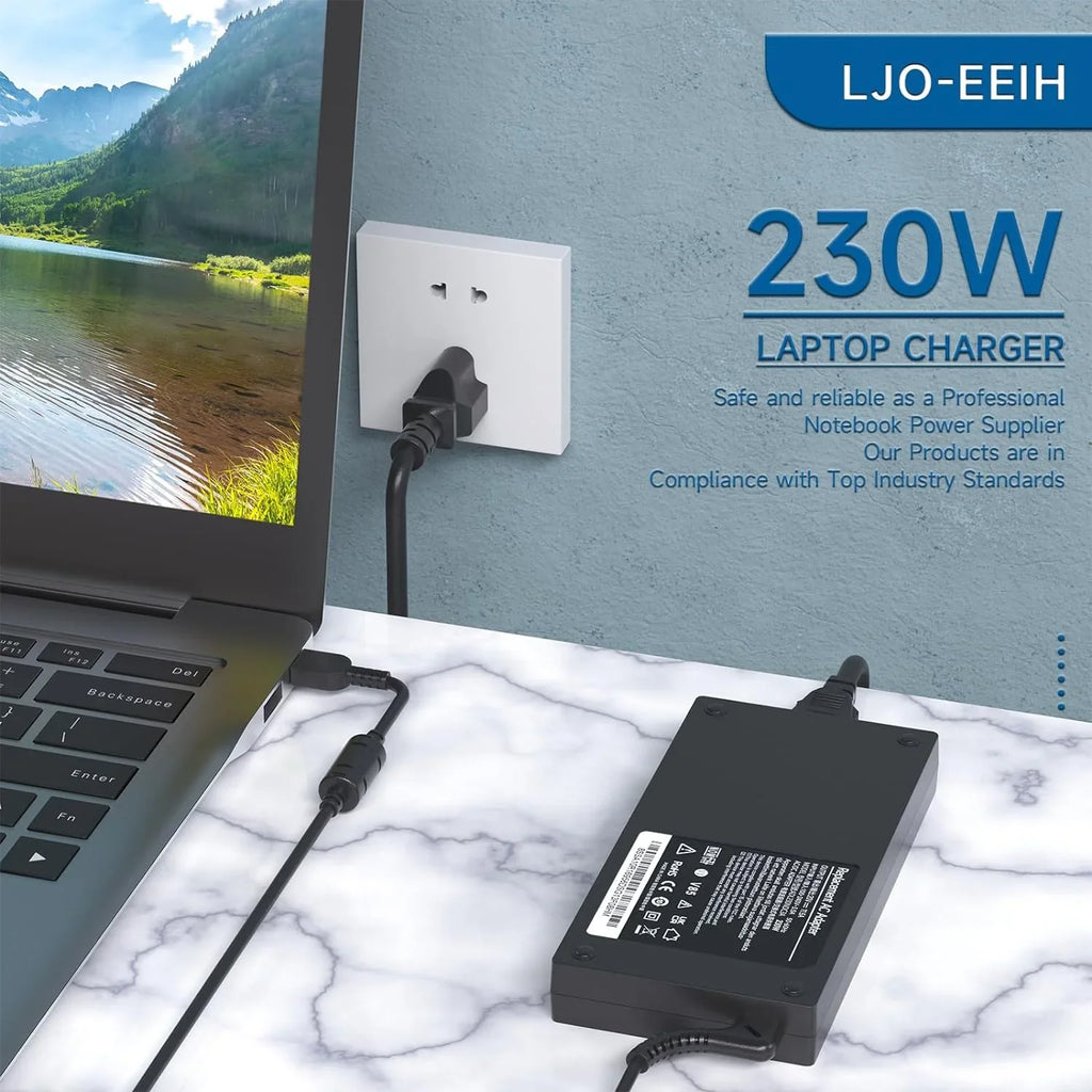 20V 11.5A 230w AC Adapter for  Legion Y7000 Y7000P Y9000K Y520 Y520-15 R720 Y92, PN: ADL230NLC3A 01FR046