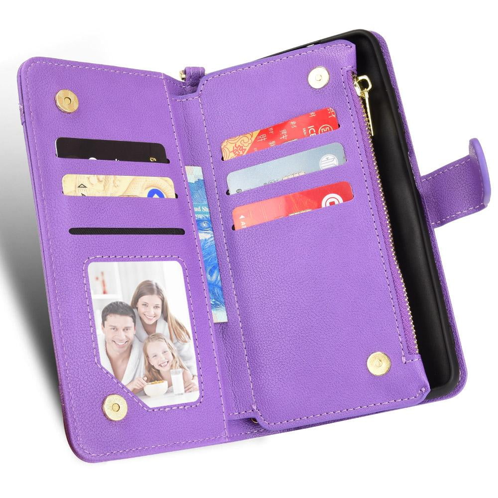 Case for  ROG Phone 5 Magnetic PU Leather Flip Leather protector Zipper Wallet Card Holder