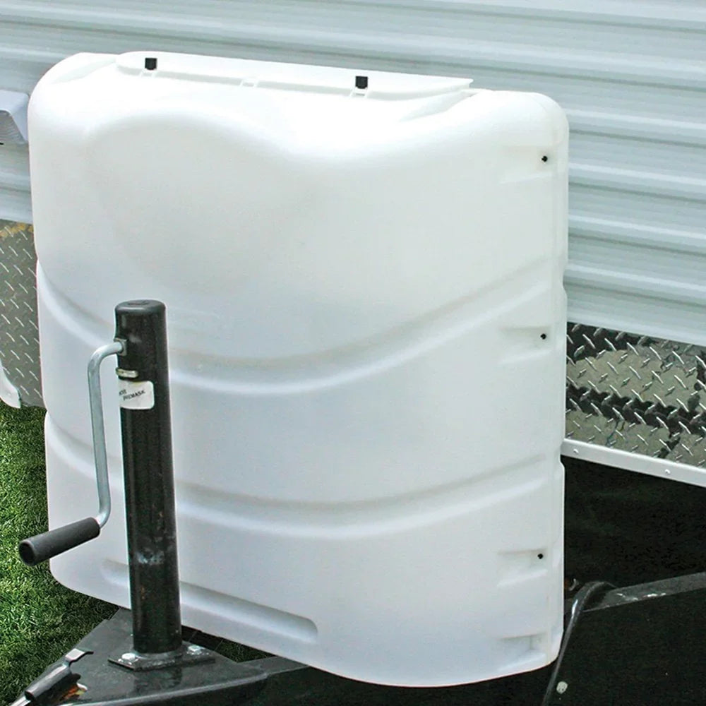 Camco 40542 - Polar White Polyethylene Heavy Duty protector for Dual 20 or 30 lbs Tanks