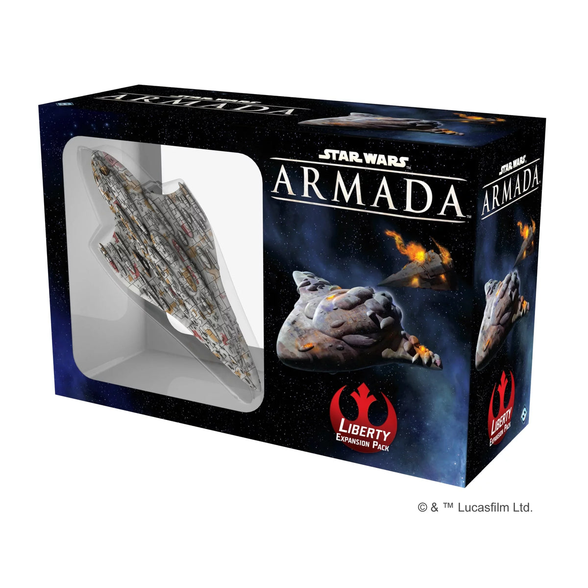 Star Wars Armada: Liberty Class Cruiser Expansion Miniature Game for Ages 14 and Up, from Asmodee