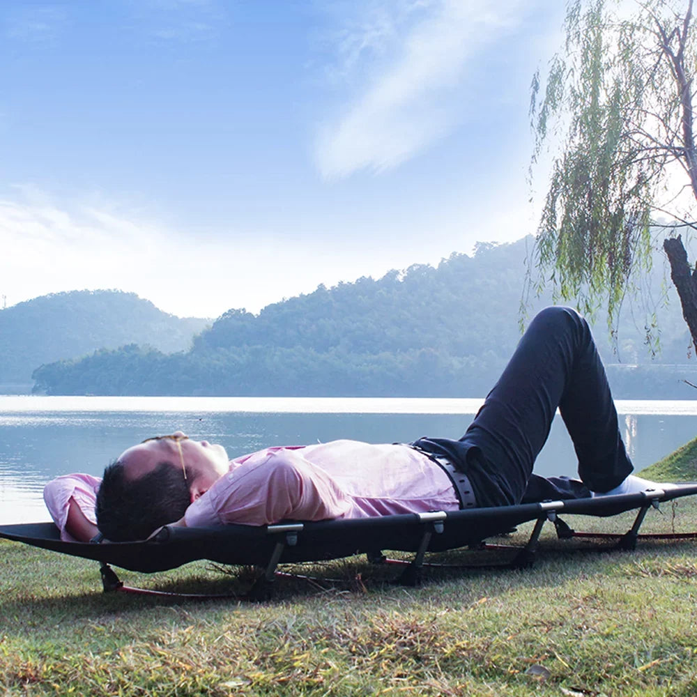 Lightweight Single Person Camping Cot by Sundick, Suitable for Backpacking and Picnics