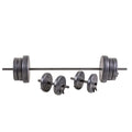 Weights, Two Dumbbell Bars & Full 6-foot Length Bar. and Four 5 lb. 105 lb Barbell and Dumbell  Weight Set Featuring Two 20 lb., Four 10 lb