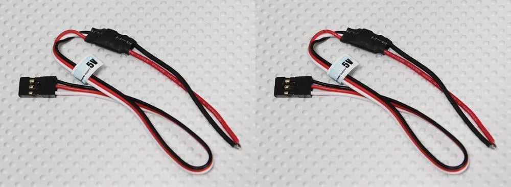 HobbyFlip 5V Remotely Receiver Adjustable Light Controller for LED suitable with RC Aircraft 2 Pack