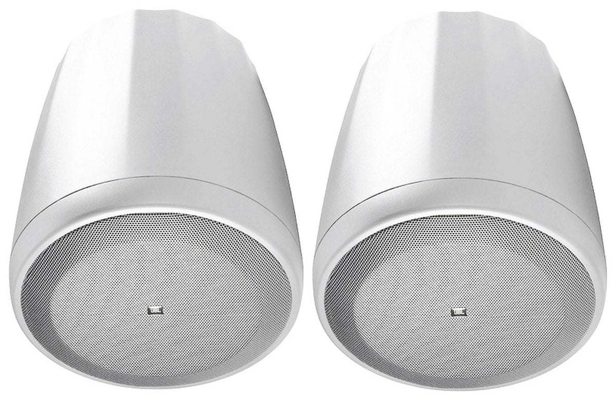 6-Zone Amp+4 JBL White Pendant+8 Slim Black Wall Speakers 4 Restaurant/Bar/Cafe