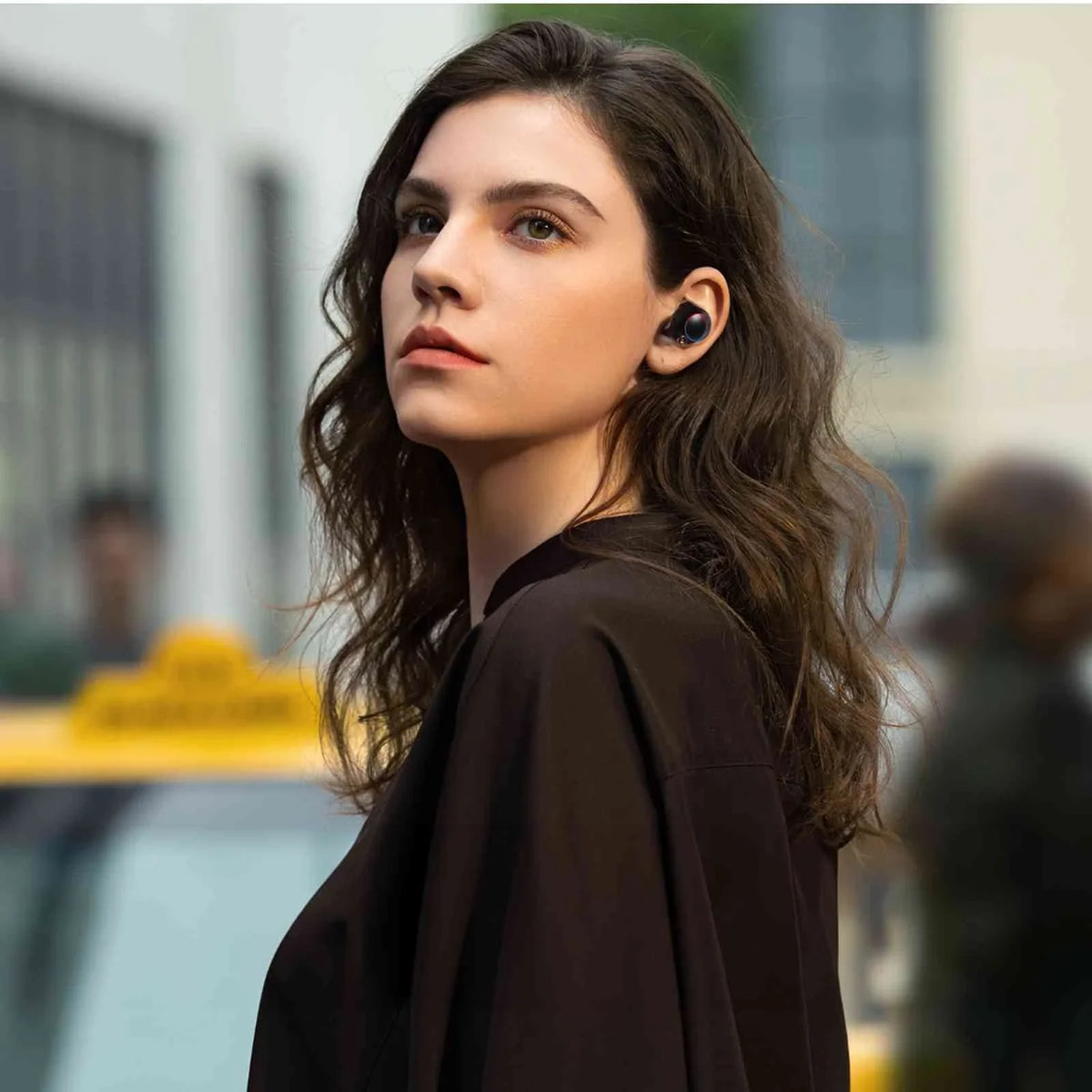 UrbanX True Wireless Bluetooth Earbuds + Charging Case, Black, Dual Connect, IPX5 liquid Resistance, Bluetooth 5.2 Connection, Balanced, Bass Boost appropriate with  K5 Pro