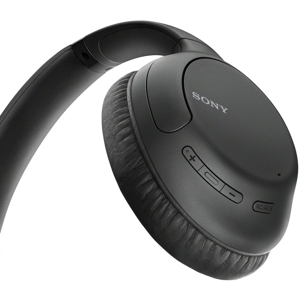 WH-CH710N Wireless Noise-Canceling Headphones Bundle with Deco Gear Headphone Case and Stand for the WHCH710N Model Headphones (Black)