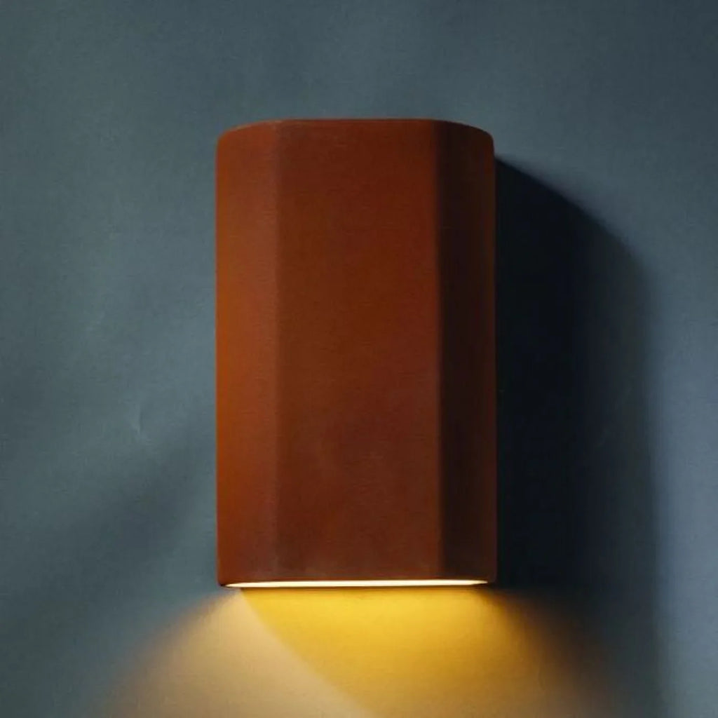 Justice Design Group Cer-5500 1 Light 9.25" Ada Cylinder Interior Wall Sconce Rated For