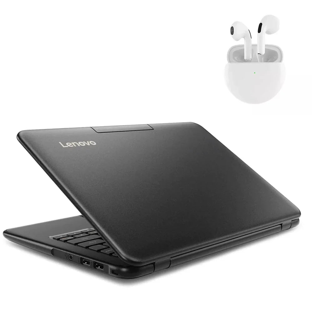 PreOwned  100e Laptop 11.6"  Processor 4GB RAM 64GB SSD Windows 10 Pro with Wireless Earbuds (scratch and dent)