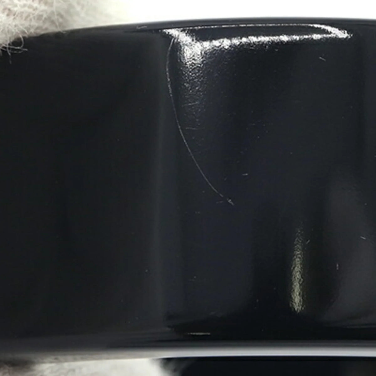Pre-Owned Miu Miu Miu Bangle Bracelet 5IB448 Black White Plex Metal Women's MIUMIU (Good)