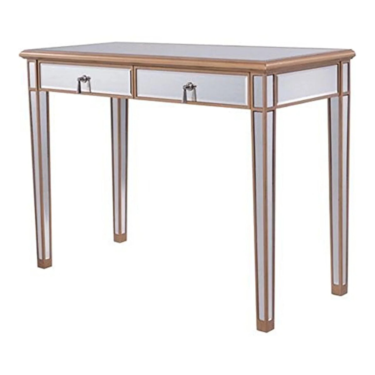 in Gold paint. x 31 in. x 18 in. 2 Drawers Dressing table 42 in