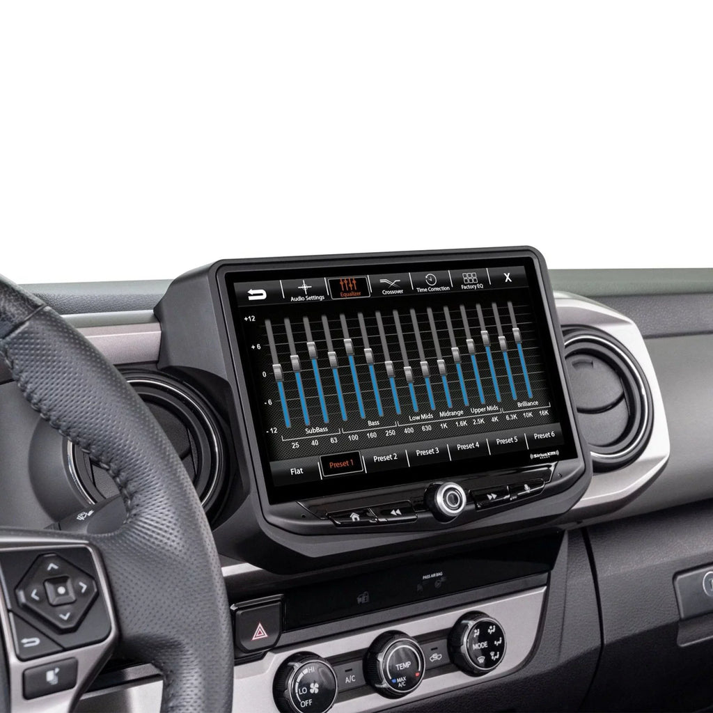 Stinger Heigh10 10" In-dash Infotainment System with SR-TAC16H Flush-Mount Dash Kit suitable with 16-21  Tacoma