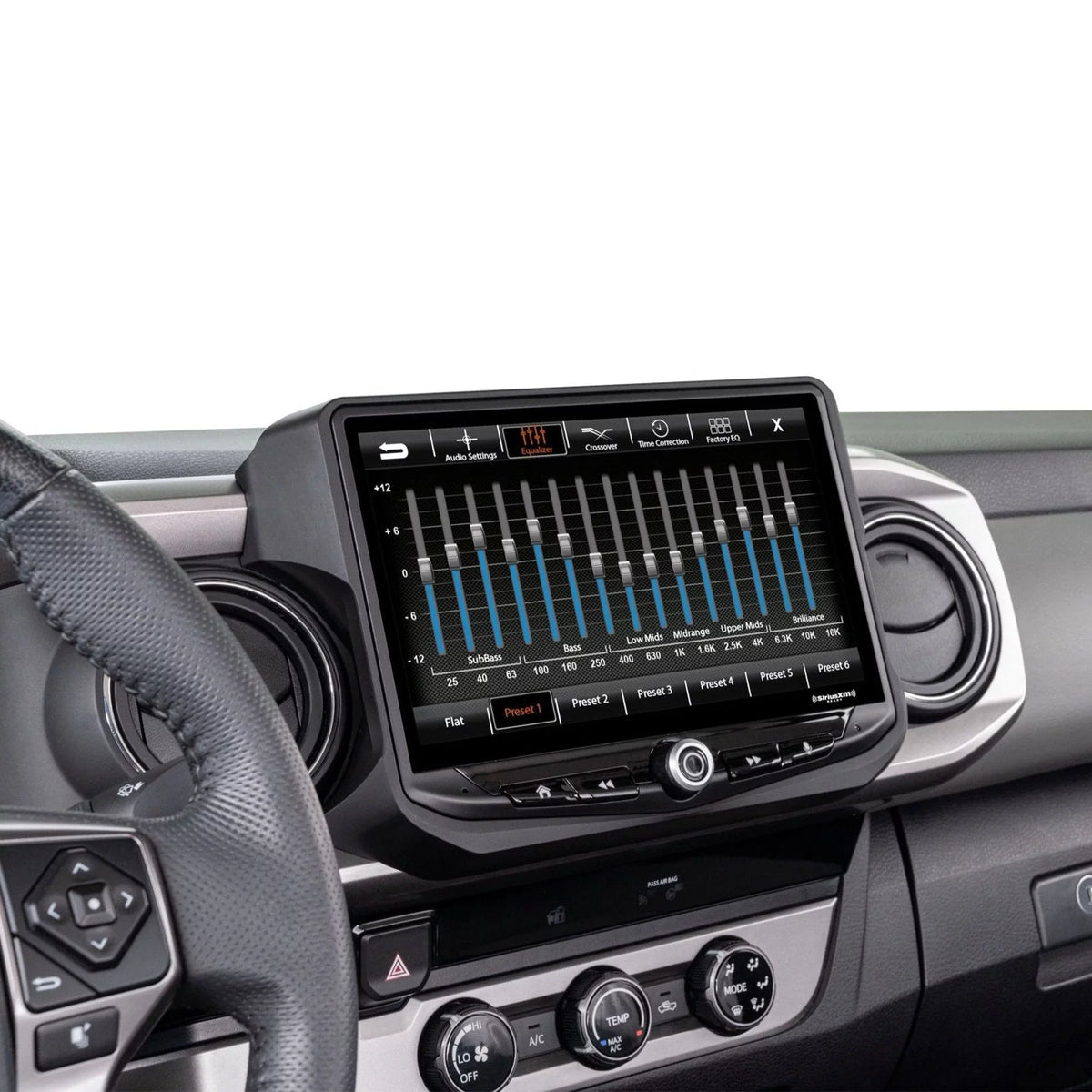 Stinger Heigh10 10" In-dash Infotainment System with SR-TAC16H Flush-Mount Dash Kit suitable with 16-21  Tacoma