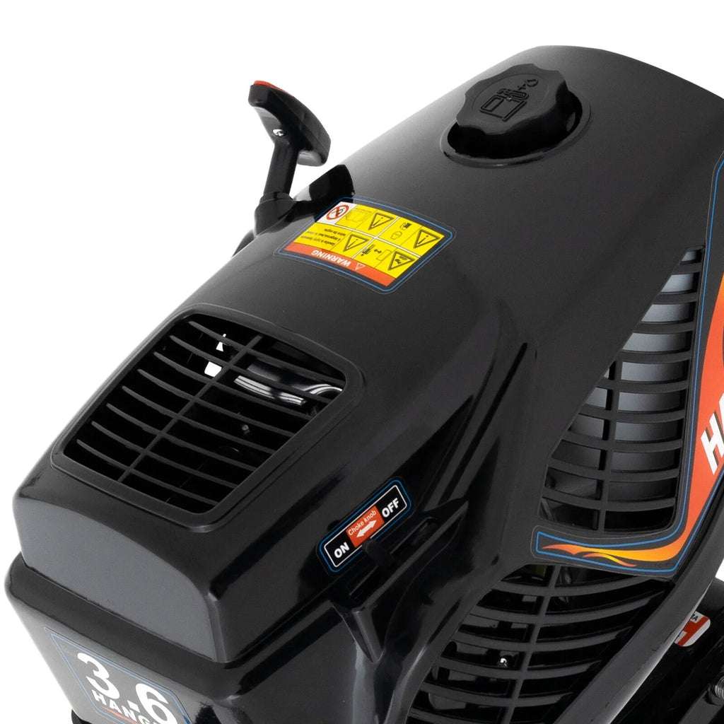 HANGKAI 2 Stroke 3.6  Outboard Motor Fishing vessel Engine aqua Cooling CDI Outboard vessel Motor 90cm/35.4in