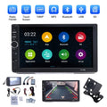 7" Car Stereo Double Din Bluetooth Car Radio Touch Screen Car Radio Audio Receiver  Radio with Backup Camera - Support Mirror Link/USB/SD/AUX, Hands Free Calling