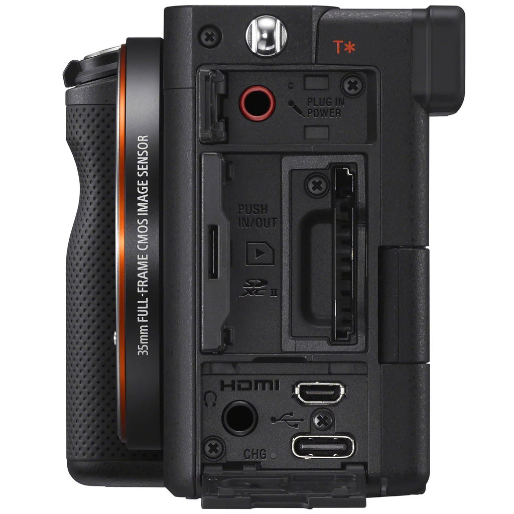 a7C Mirrorless Full Frame Camera Body with  FE 50mm F1.8 Full-frame Lens SEL50F18F Black ILCE7C/B Bundle with Deco Gear Photography Backpack Case , Software and Accessories