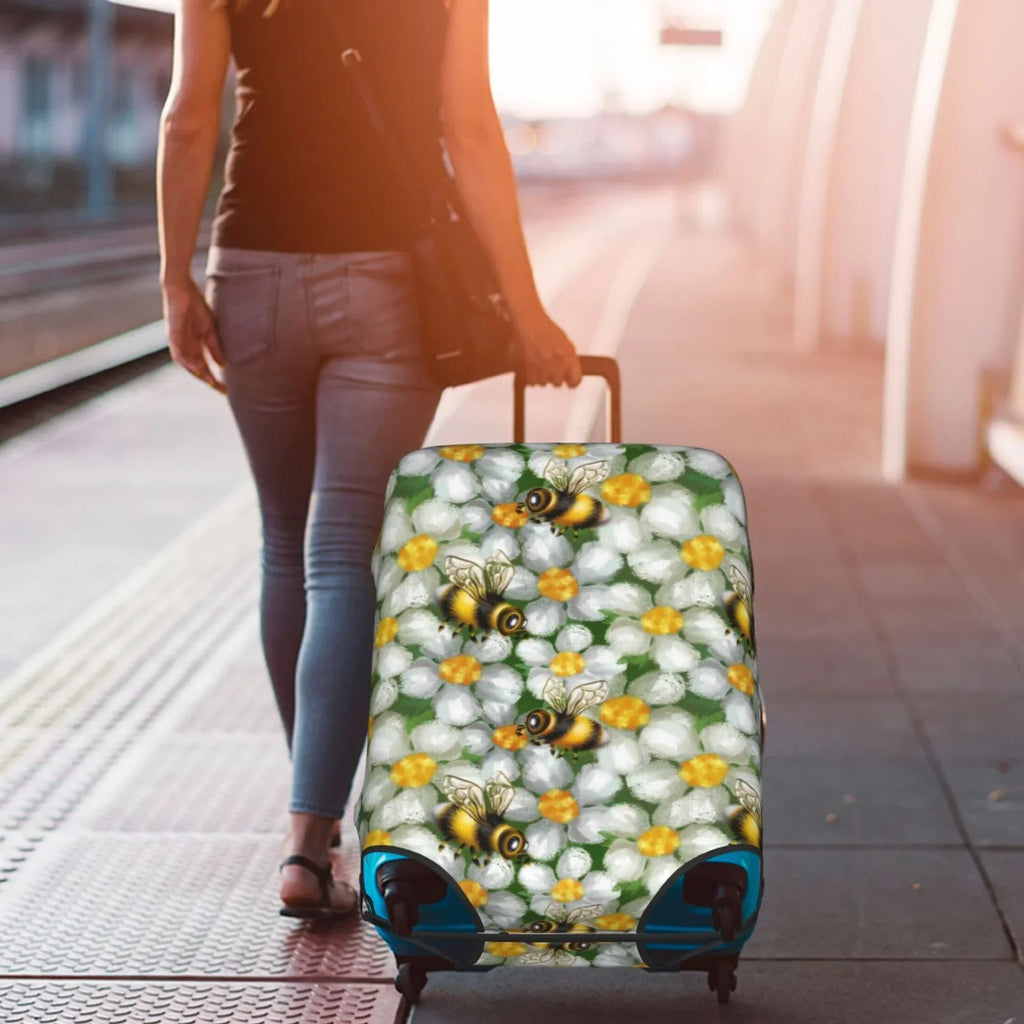 Kll Bees And Flower Luggage protector Suitcase shield Suitcase Protector-