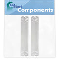 2-Pack BBQ Grill Heat Shield Plate Tent Replacement Parts for Kitchenaid 720-0727 - appropriate Barbeque Stainless Steel Flame Tamer, Flavorizer Bar, Vaporizer Bar, Burner protector 16 1/8"