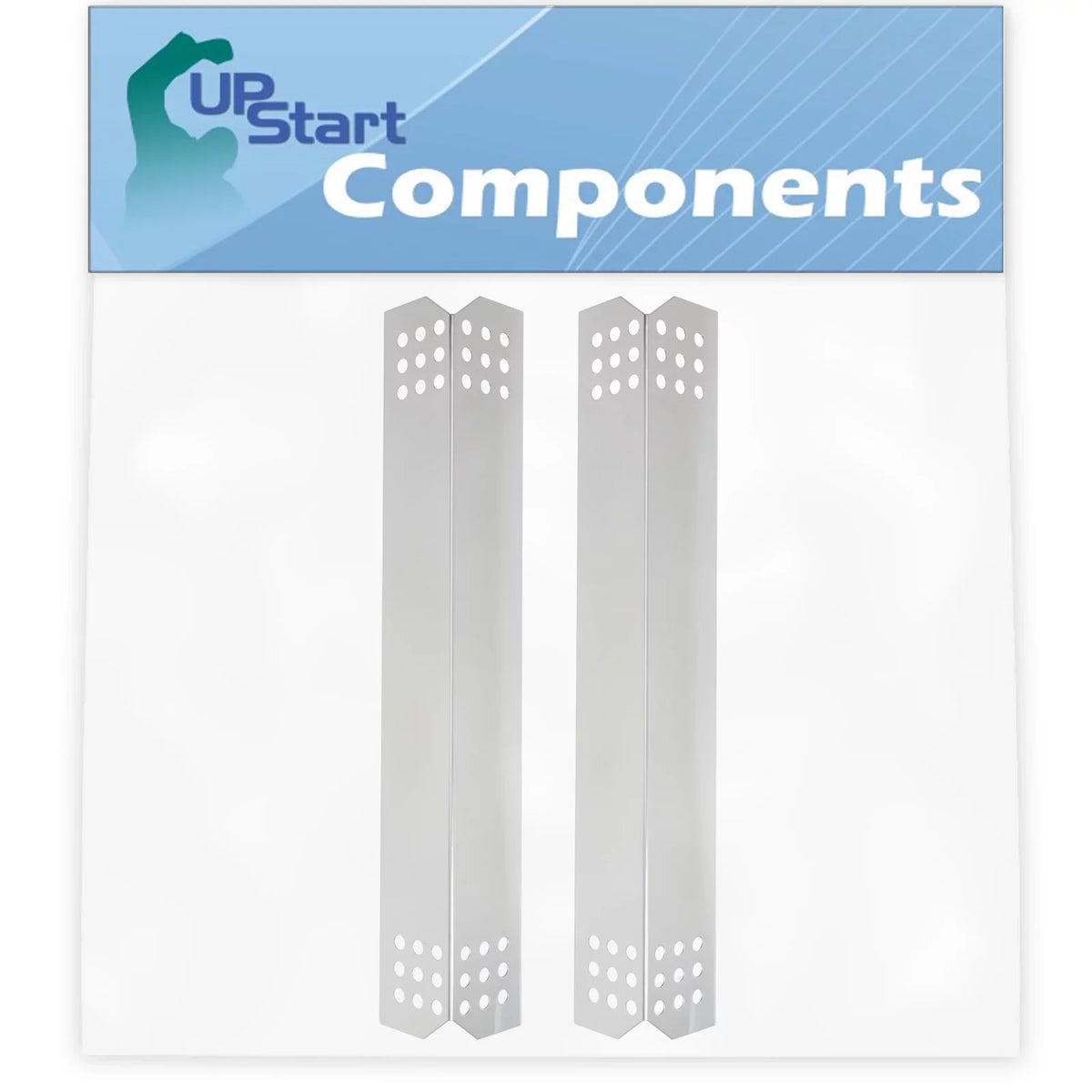 2-Pack BBQ Grill Heat Shield Plate Tent Replacement Parts for Kitchenaid 720-0727 - appropriate Barbeque Stainless Steel Flame Tamer, Flavorizer Bar, Vaporizer Bar, Burner protector 16 1/8"
