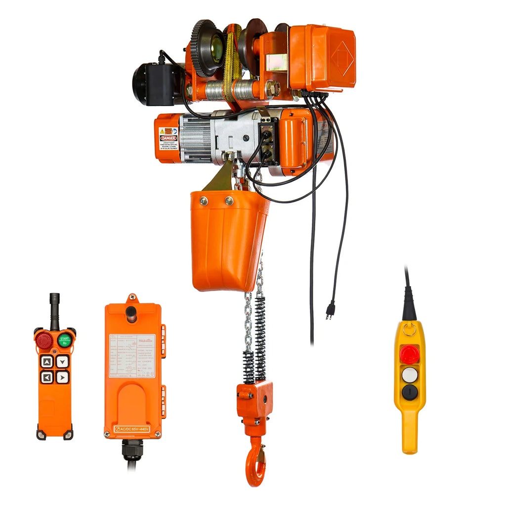 G80 Chain M3/H2 220V. Prowinch 1 Ton Electric Chain Hoist Power Trolley 20 ft