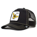 The Farm Unisex Original Adjustable Snapback Trucker Hat, Black (Queen Bee), One Size. Goorin Bros