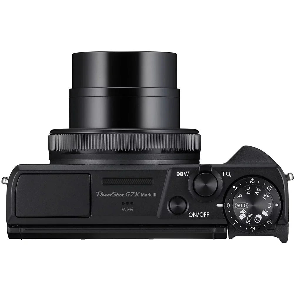 PowerShot G7 X Mark III Digital Camera (Black) + Extra Battery + Flash - 64GB Kit