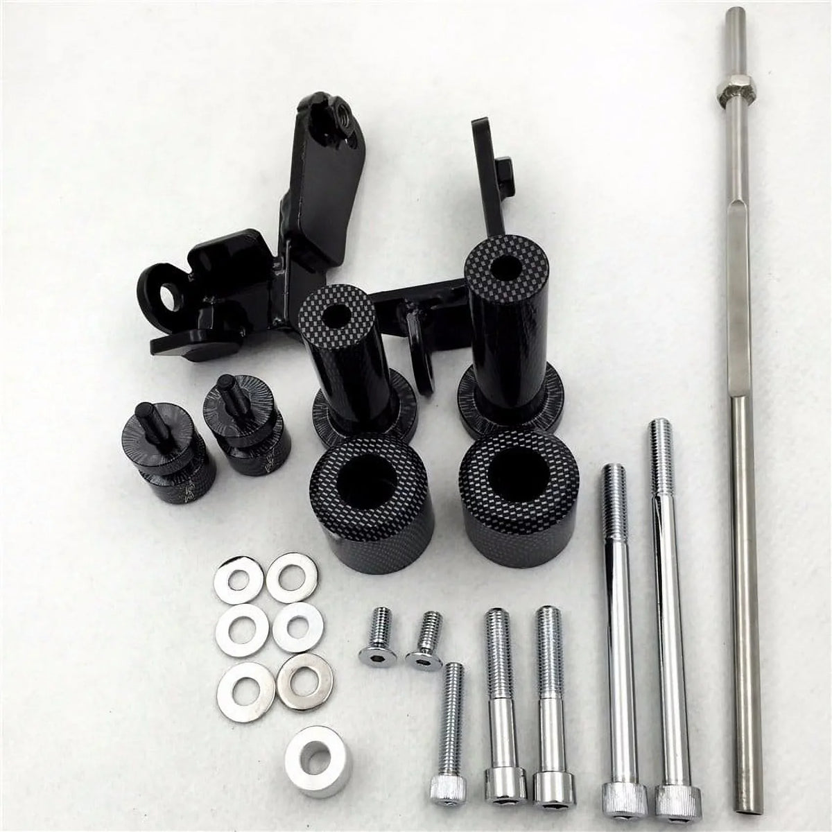 HTT-MOTOR Carbon Swingarm Spools Frame Slider for 99-07 Suzuki Hayabusa GSX 1300R GSXR1300