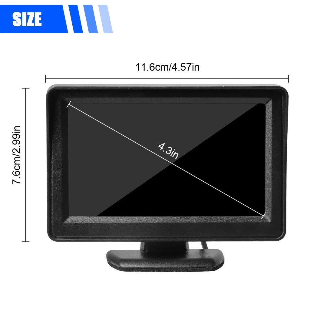 Car Back Seat Camera, EEEkit 12V Baby Car Mirror with 4.3-inch HD Screen, Night Vision, 120° Wide Crystal Clear View, Rear Facing Safety Car Seat Mirror Camera Observe the Baby's Every Move, Black