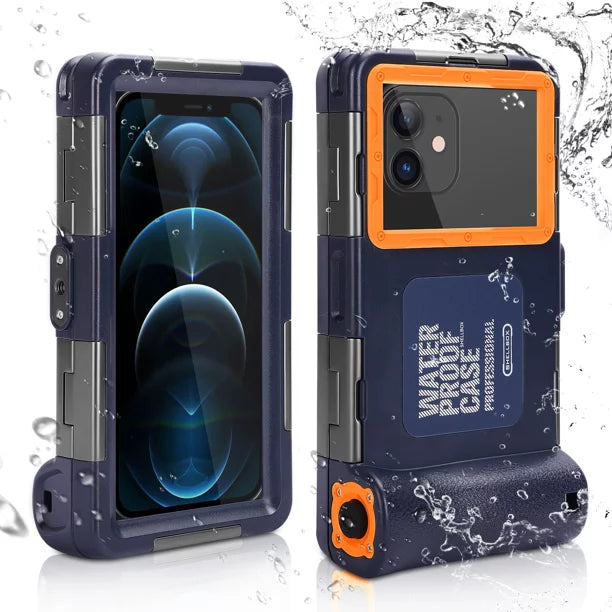 UrbanX Professional [15m/50ft] Swimming Diving Surfing Snorkeling Photo Video Waterproof Protective Case Underwater Housing for P Smart Z And all Phones Up to 6.9 Inch LCD with Lanyard