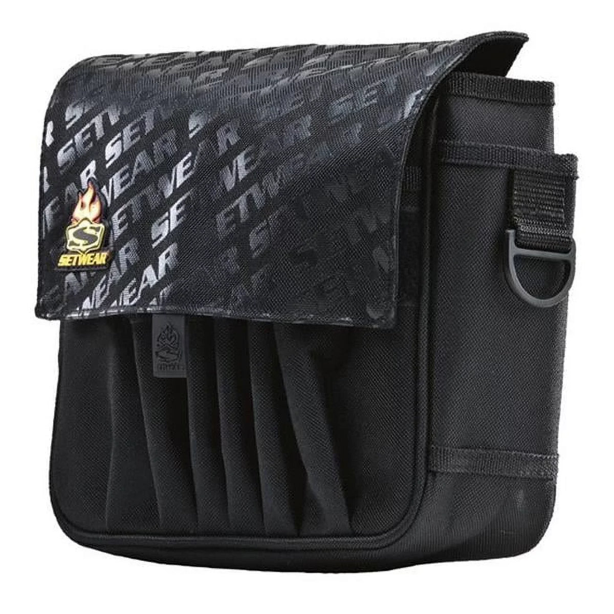 Jumbo AC Pouch, Black. SetWear SW-05-515 7 x 8.5 in
