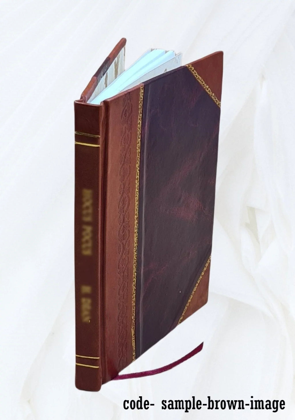 1817 [Leather Bound]. Brydges Barrett, Esq., at Lee Priory, in the county of Kent. List of pictures at the seat of T.B