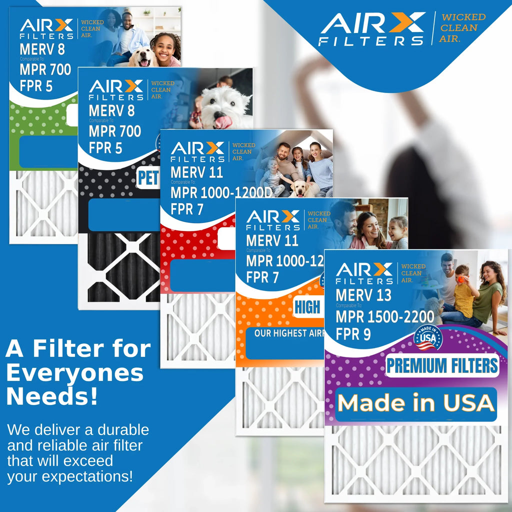 20x20x5 Air Filter MERV 11 Comparable to MPR 1000, MPR 1200 & FPR 7 appropriate with Skuttle 000-0448-003 Premium USA Made 20x20x5 Furnace Filter 2 Pack by AIRX FILTERS WICKED CLEAN AIR.