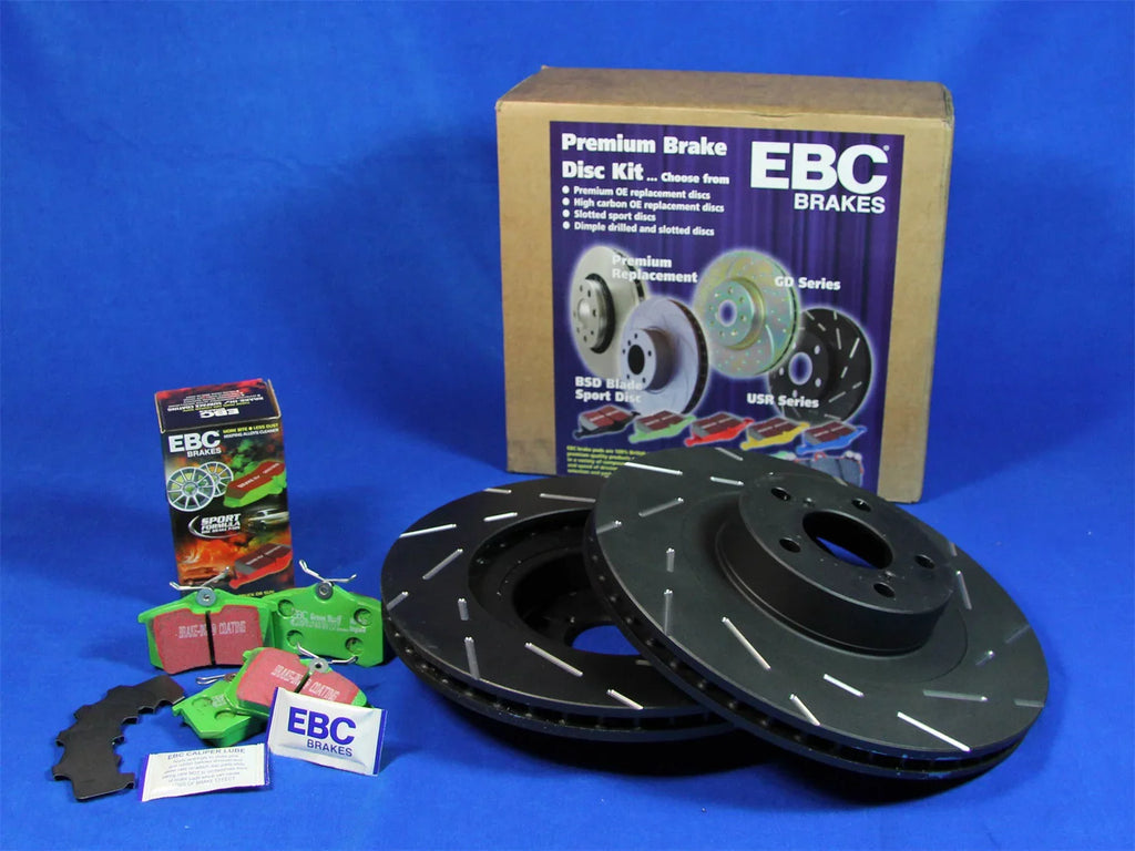 EBC Brakes S2KR2048 S2 Kits Greentuff 2000 and USR Rotors Fits A4 A4 Quattro