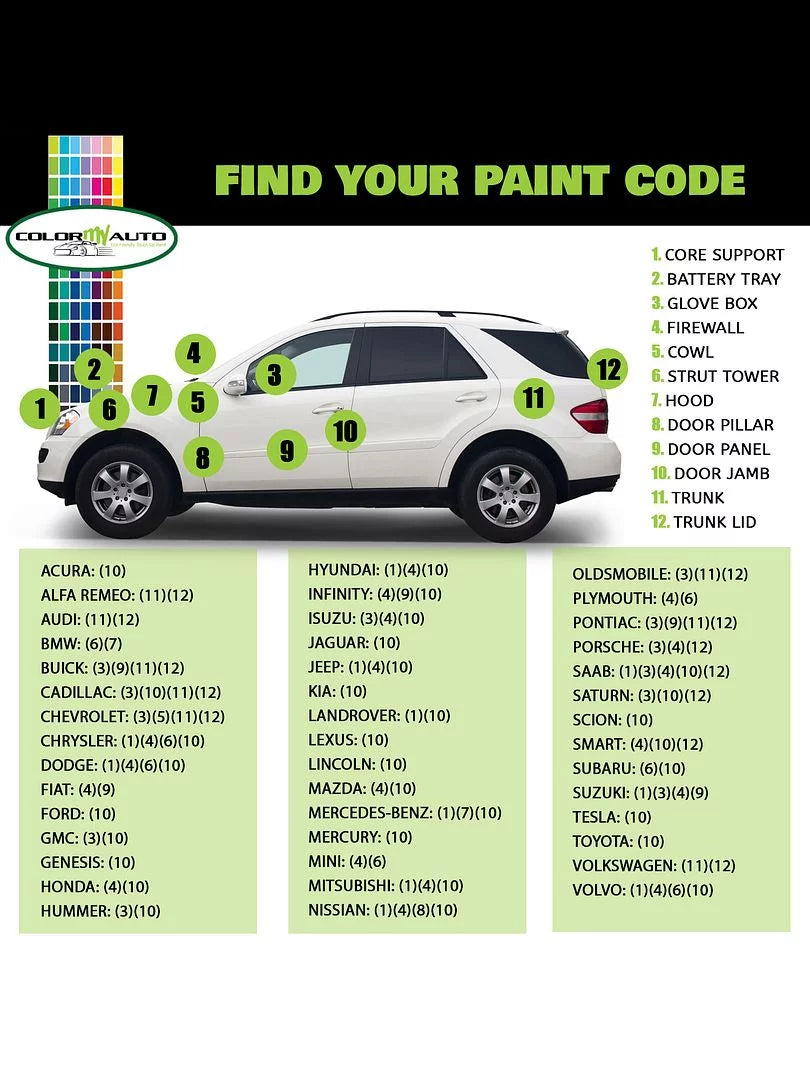 for Nissan Altima 2002-06 MYSTIC EMERALD METALLIC DY2 Quart Base Coat & Quart Clear Coat
