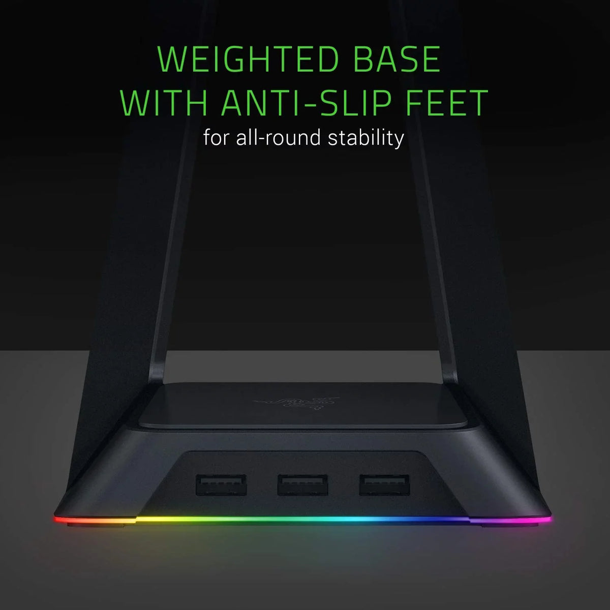 Base Station Chroma - Chroma Enabled Gaming Headset Stand with USB Hub