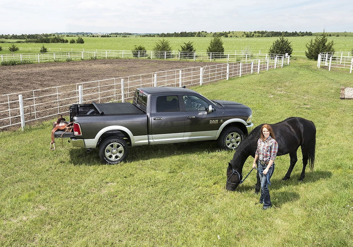 Truxedo Truxport Soft Roll Up Truck Bed Tonneau protector | 248901 | suitable with 2009-2018, 2019-2020 Classic Dodge Ram 1500, 2010-21 2500/3500 w/out Rambox 8' Bed (96.3")