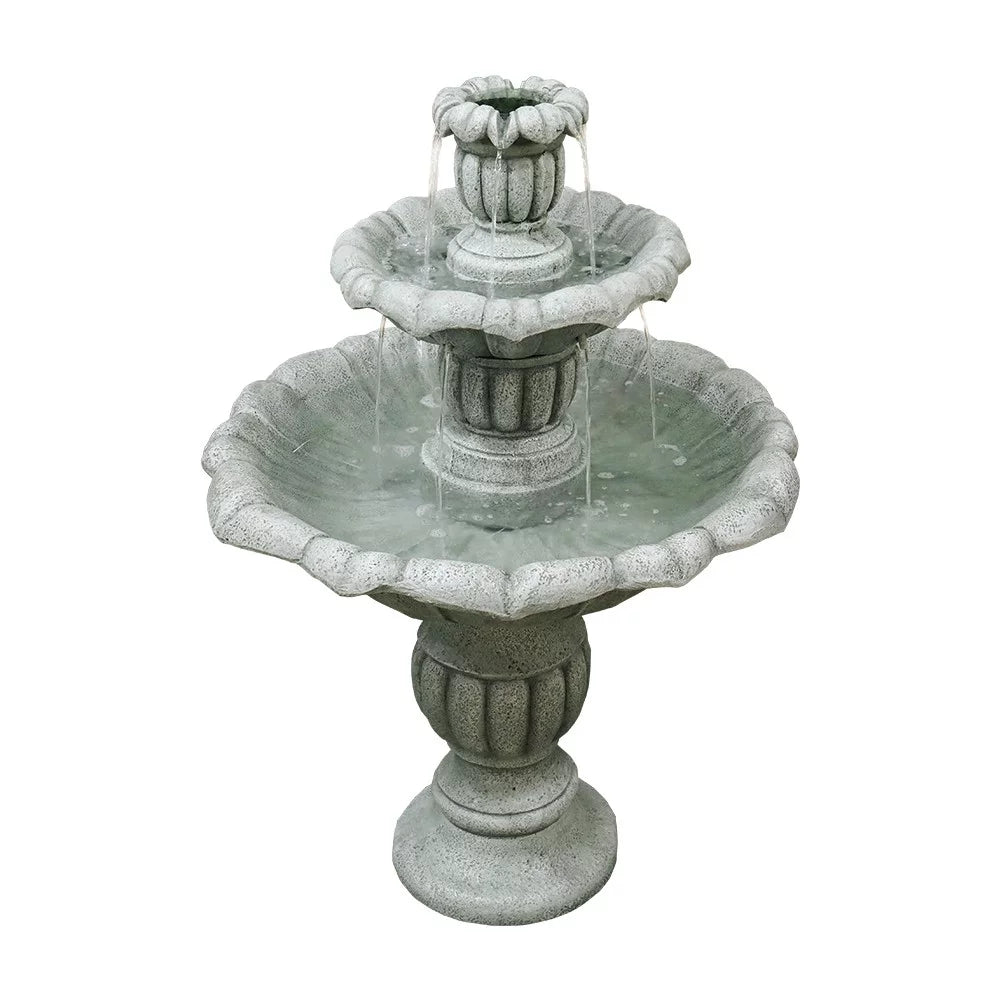 39In 3Tier Mediterranean Outdoor liquid Fountain Concrete Construction