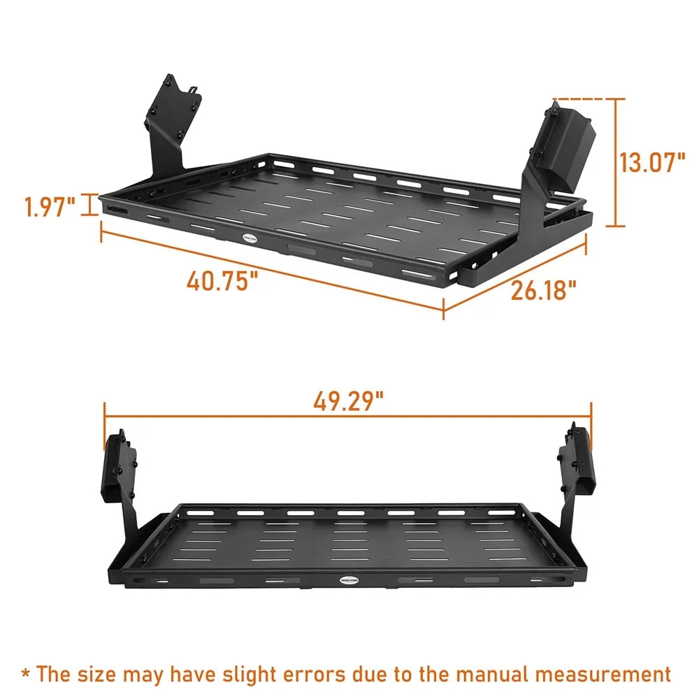 Hooke Road Rear Cargo Basket Rack Luggage Box Fit  Bronco 2021-2023 4-Door Black