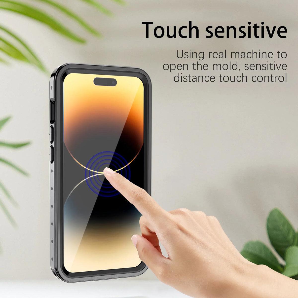 SaniMore for iPhone 14 Pro Max 6.7" 2022 Case with Built-in Screen Protector Dustproof Strong Drop protected Full Body Protective Waterproof wrap for iPhone 14 Por Max 6.7 2022, Clear