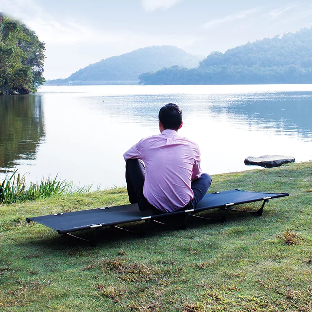 Lightweight Single Person Camping Cot by Sundick, Suitable for Backpacking and Picnics