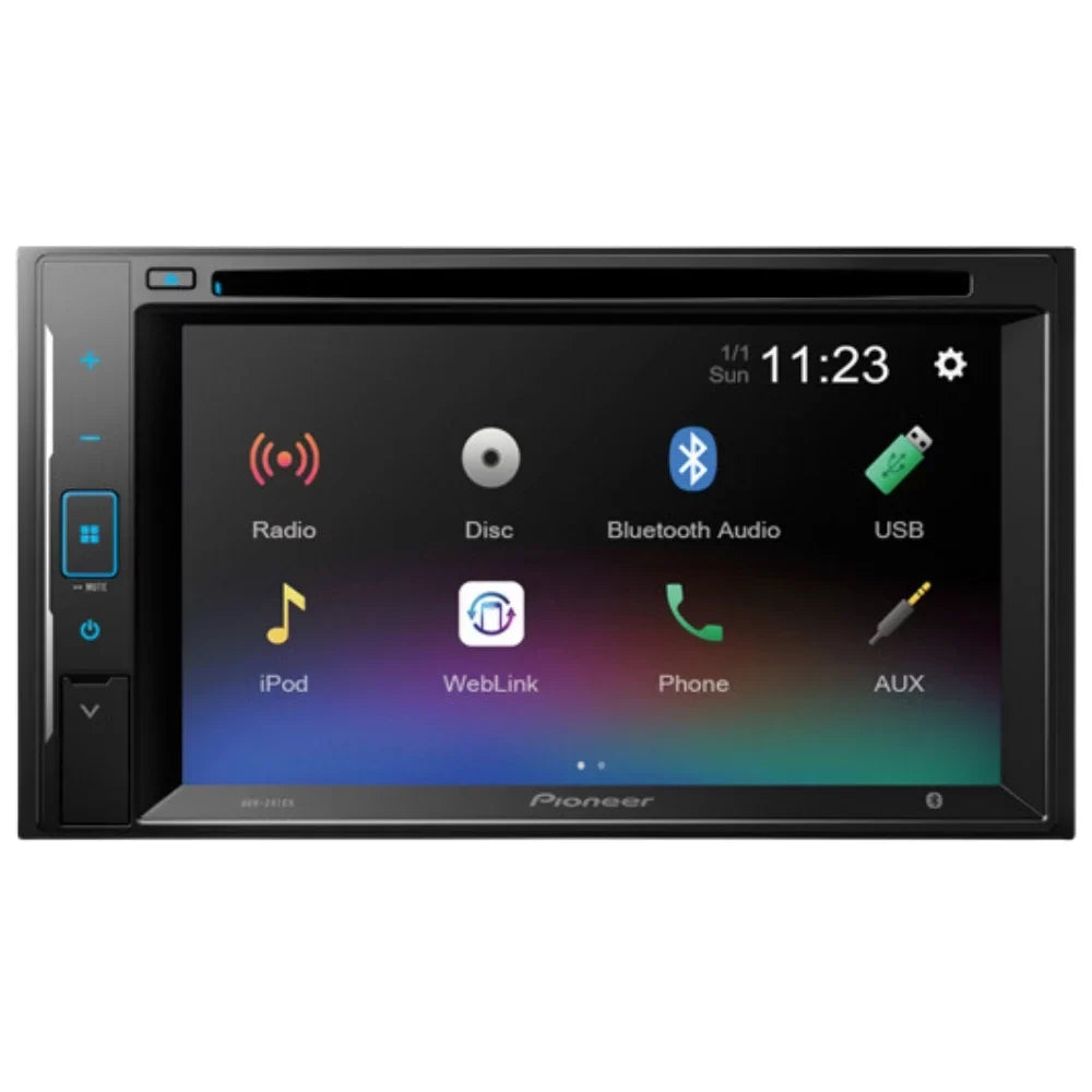KIT4860 Bundle for 2002-2009 Chevy Trailblazer W/ Pioneer AVH-241EX Double DIN Car Stereo with Bluetooth/Backup Camera/Installation Kit/in-Dash DVD/CD AM/FM 6.2" Touchscreen Digital Media Receiver